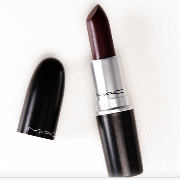 COPY - Mac Satin Lipstick- Media (812) Dark Burgundy BNNB - Picture 2 of 3